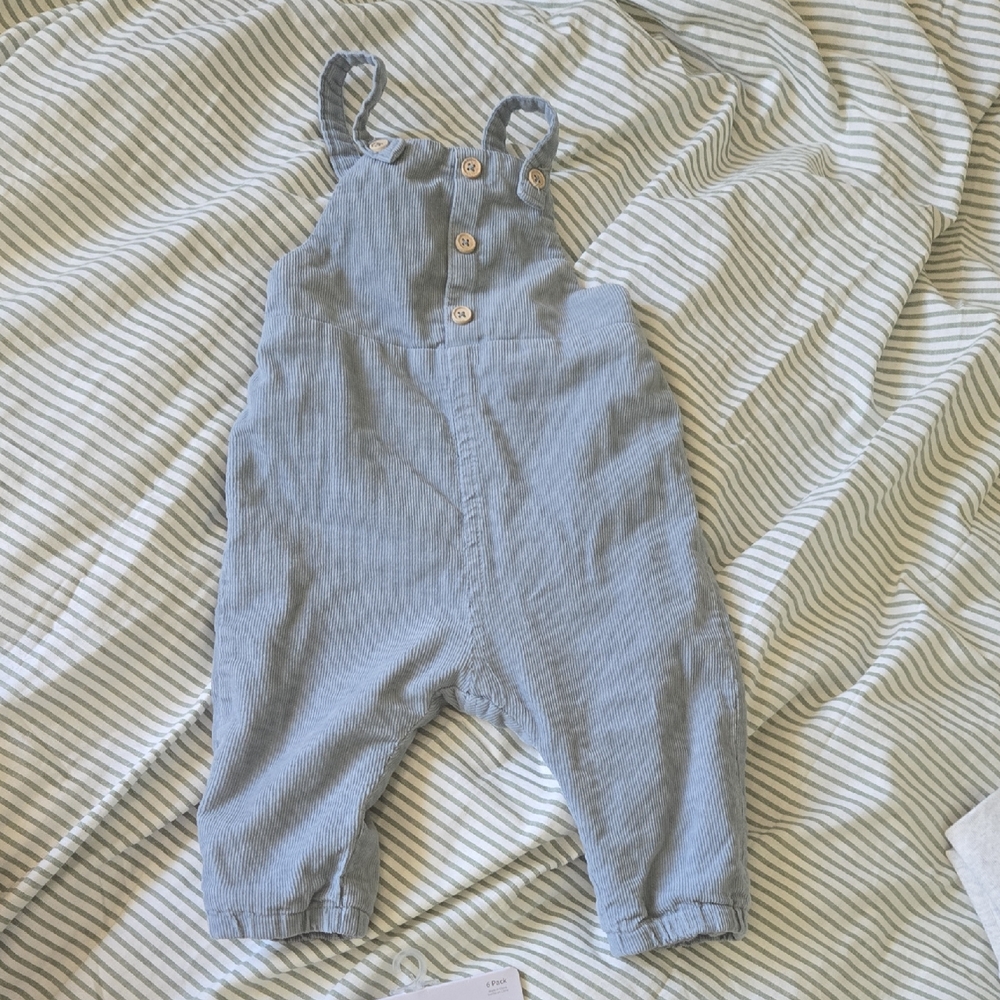 Zara Baby Girl Blue Overalls